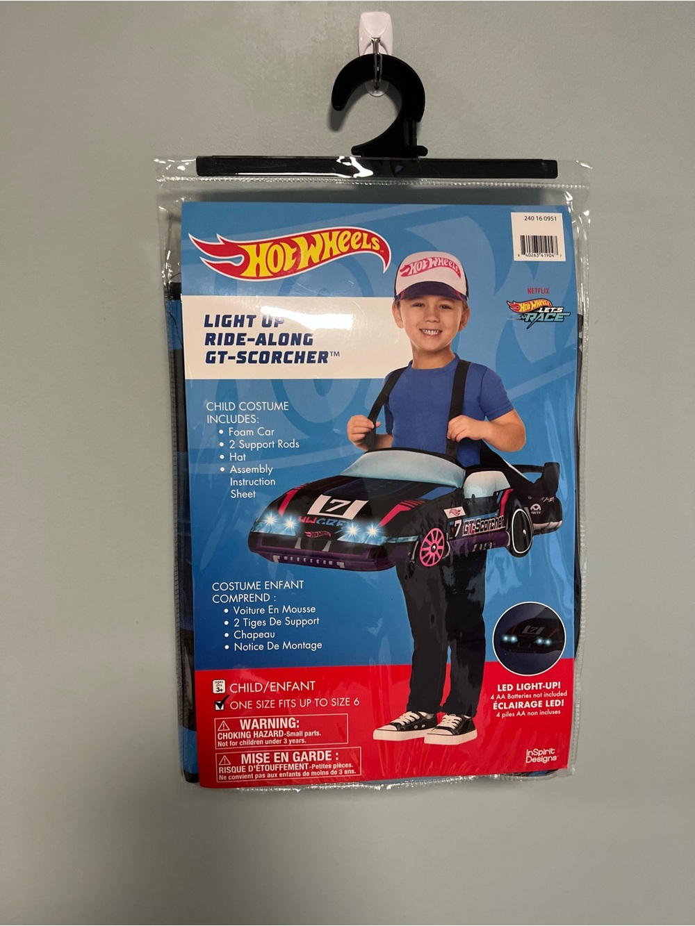 Hot Wheels LED Light Up Halloween Costume